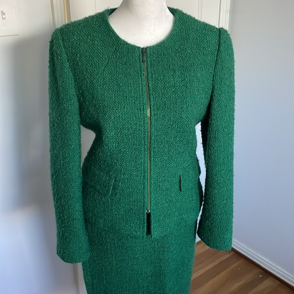 Hobbs US 4 green suit ASO Kate Middleton 2 piece royal - Picture 8 of 12